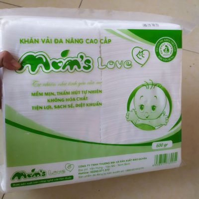 Khăn vải khô đa năng MOM LOVE bịch 600g ( khăn bản to)