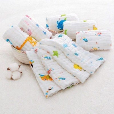 Túi 5 khăn sữa nhăn 6 lớp mềm mại cho bé