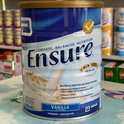 Sữa Bột Ensure Úc Vanilla 850g (Dành cho người cao tuổi, người suy nhược cơ thể)